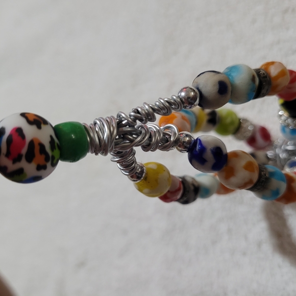 Colorful Beaded Keychain - Picture 4 of 5